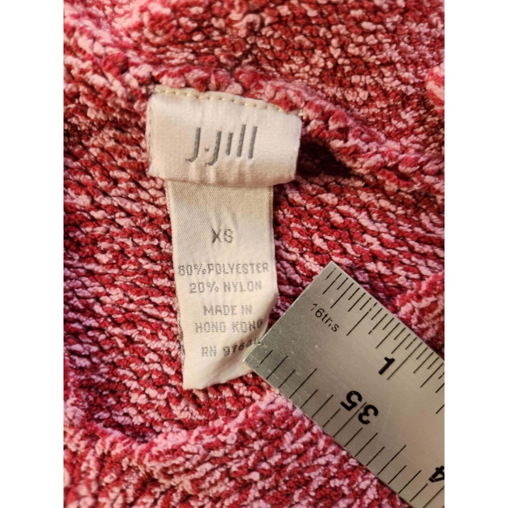 J. Jill Marled Knit V-Neck Sweater Hong Kong Made Soft Blend Cozy Fall Style XS - Picture 15 of 16